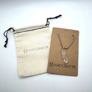 Minimalist Clear Quartz Point Pendant Necklace